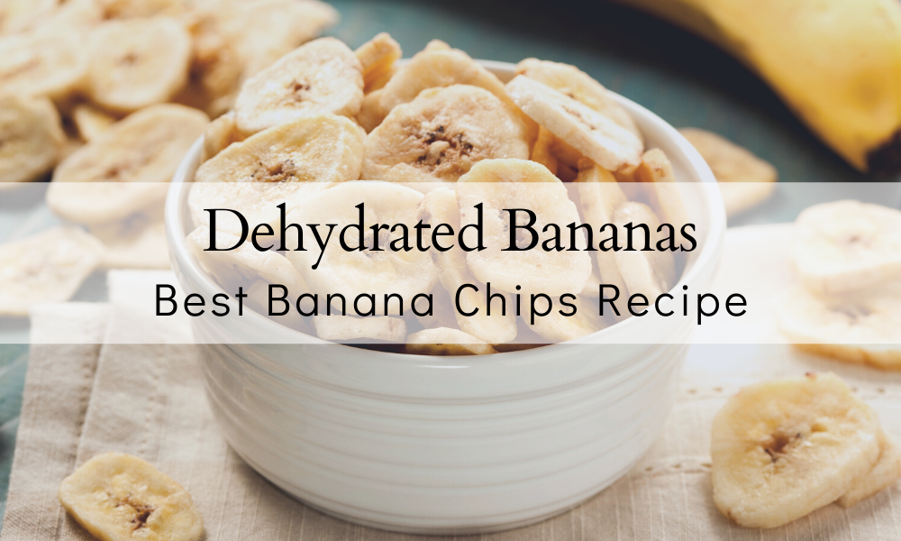How To Dehydrate a Banana for banana chips